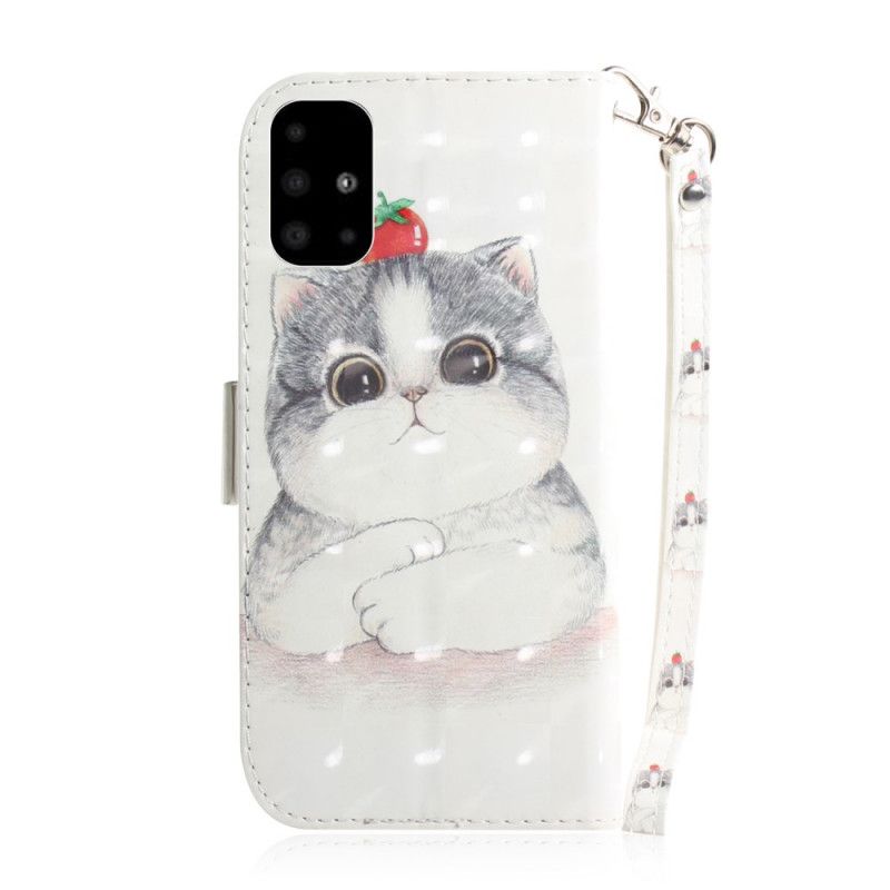 Etui Folio Samsung Galaxy A51 Pomidor Na Stringach Cat Etui Ochronne