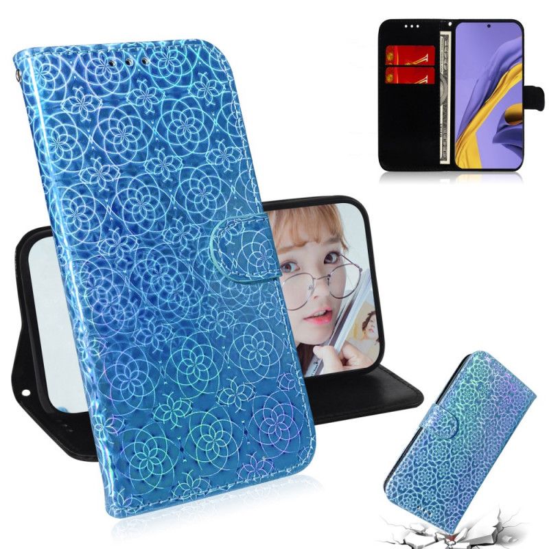 Etui Folio Samsung Galaxy A51 Szary Czarny Czysty Kolor Etui Ochronne