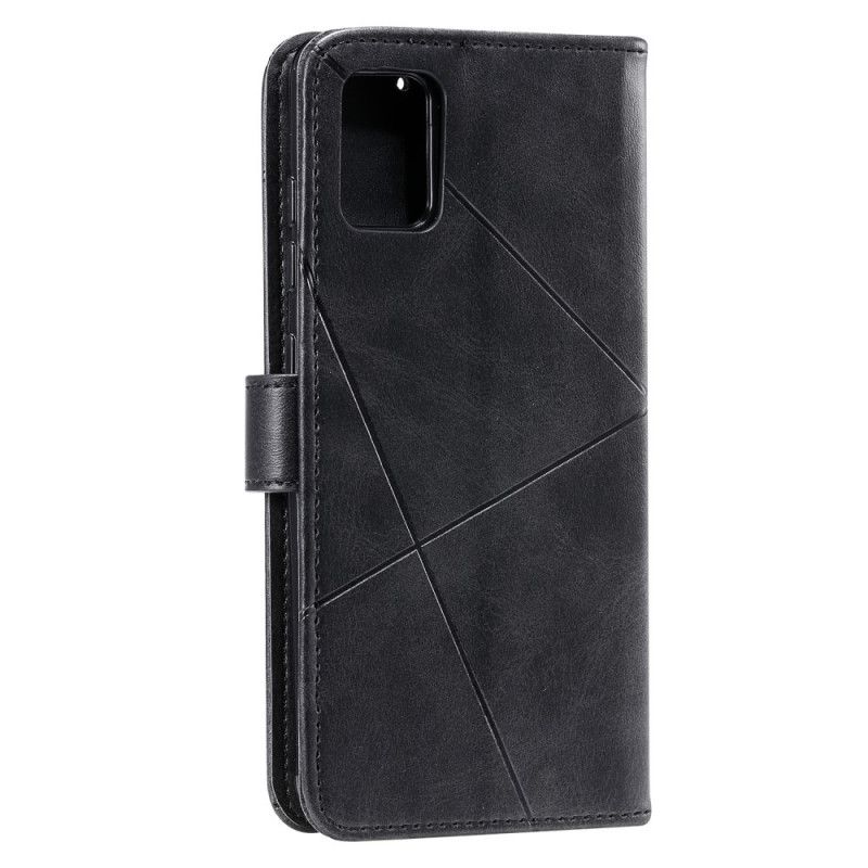 Etui Folio Samsung Galaxy A51 Zielony Czarny Diamentowa Imitacja Skóry