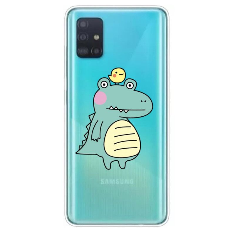 Etui Samsung Galaxy A51 Animowany Dinozaur