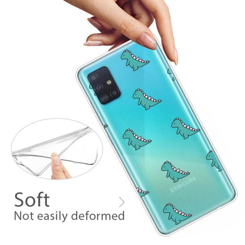 Etui Samsung Galaxy A51 Dinozaury Etui Ochronne