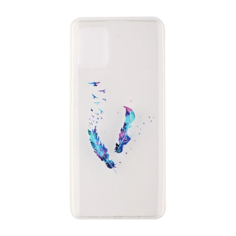 Etui Samsung Galaxy A51 transparente Pióra Etui Ochronne