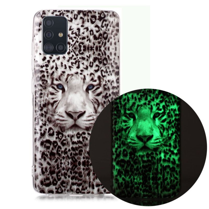 Futerały Samsung Galaxy A51 Etui na Telefon Fluorescencyjny Lampart