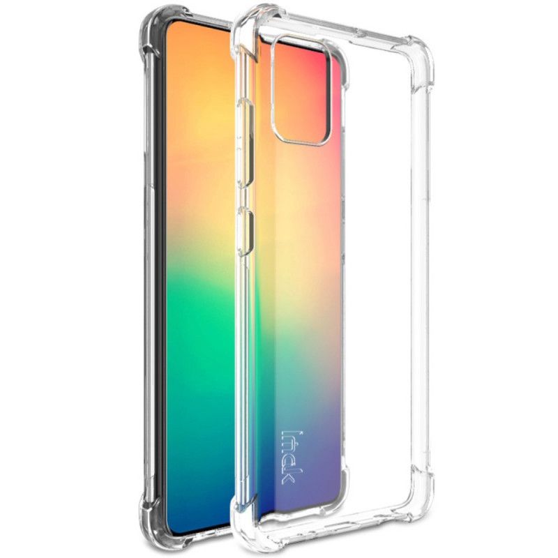 Futerały Samsung Galaxy A51 Szary Czarny Etui na Telefon Imak Jedwabisty