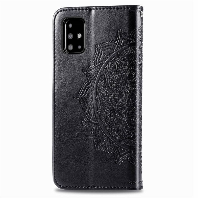 Pokrowce Samsung Galaxy A51 Szary Czarny Mandala W Średnim Wieku