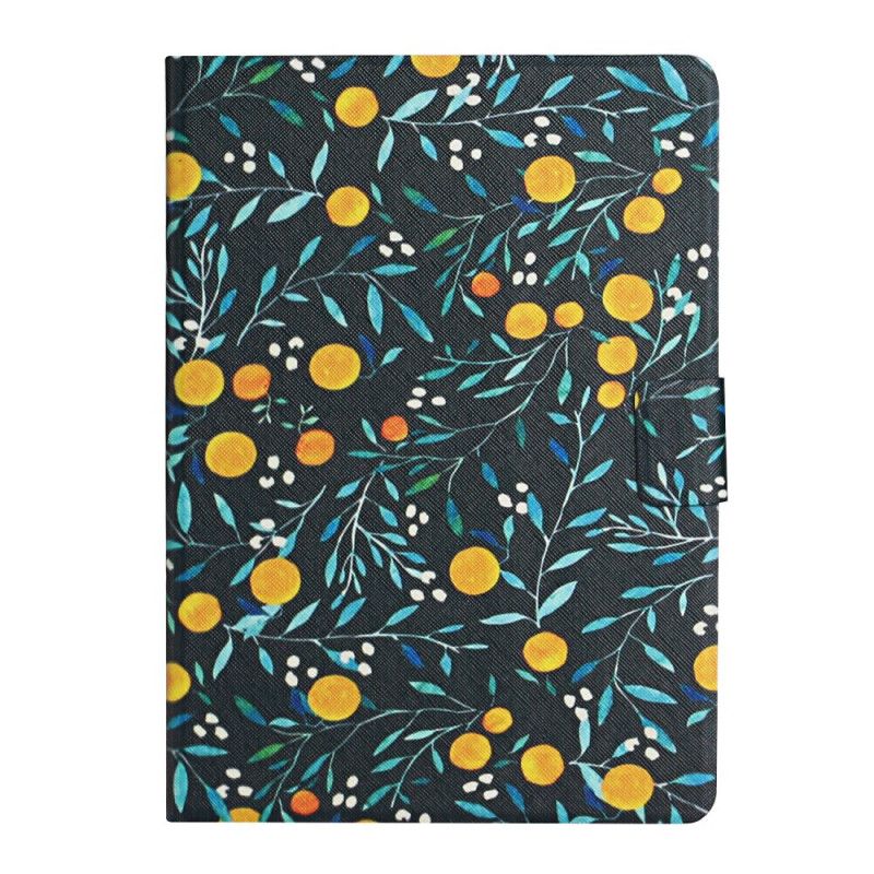 Etui Folio Samsung Galaxy Tab S6 Żółty Szary Kwiaty Kwiaty Kwiaty