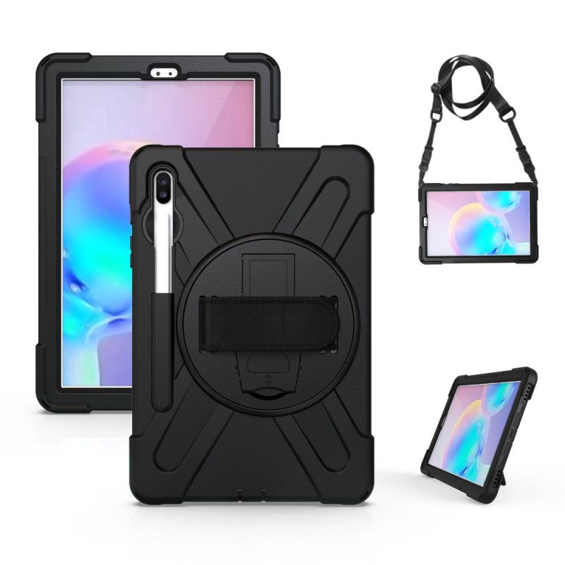 Etui Samsung Galaxy Tab S6 Czerwony Czarny Wielofunkcyjny