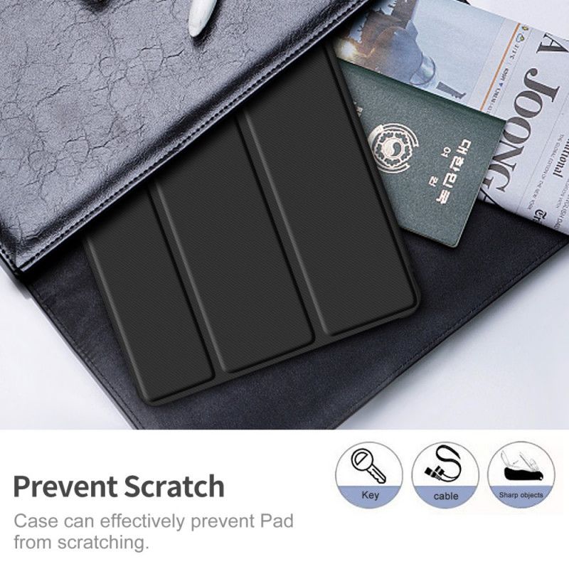 Smart Case Samsung Galaxy Tab S6 Czerwony Szary Tri Składany Uchwyt Na Długopis