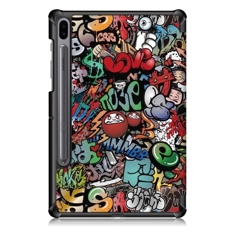 Smart Case Samsung Galaxy Tab S6 Uchwyt Na Ołówek Graffiti