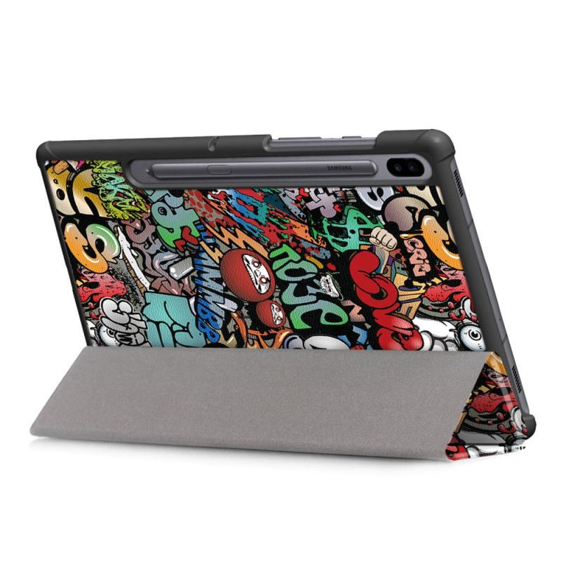 Smart Case Samsung Galaxy Tab S6 Uchwyt Na Ołówek Graffiti