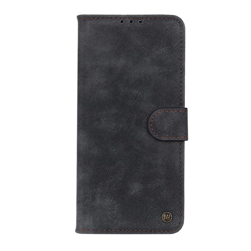 Etui Folio Sony Xperia 10 II Granatowy Czarny Styl Vintage Ze Skóry Etui Ochronne