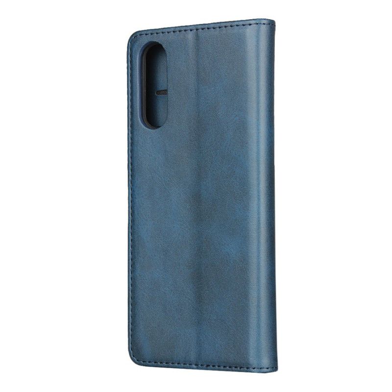 Flip Kotelot Sony Xperia 10 II Czerwony Czarny Elegancka Dwoina Etui Ochronne