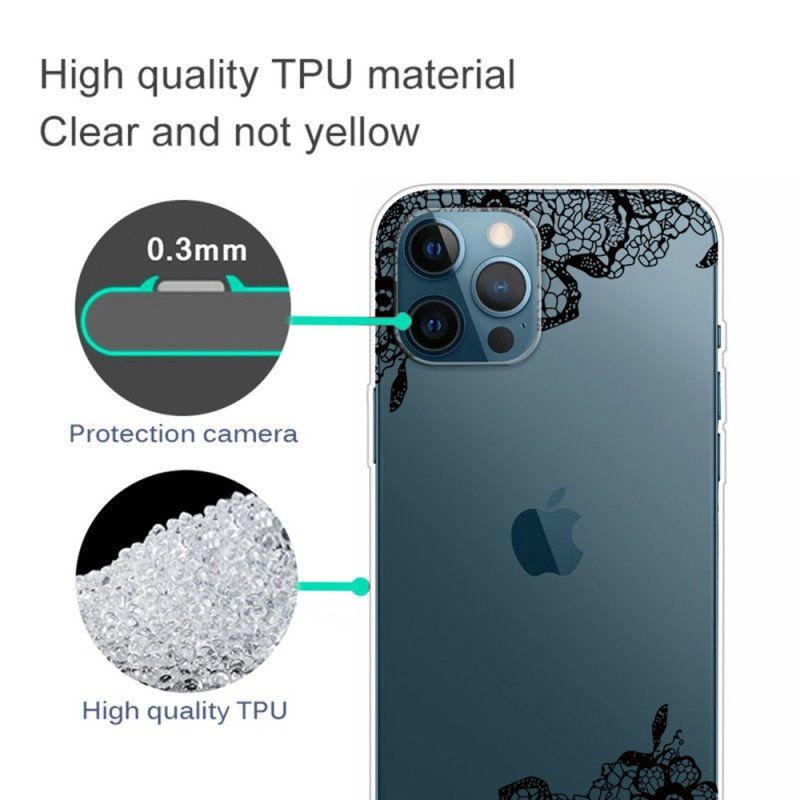 Futerały do iPhone 14 Pro Bezszwowa Koronka