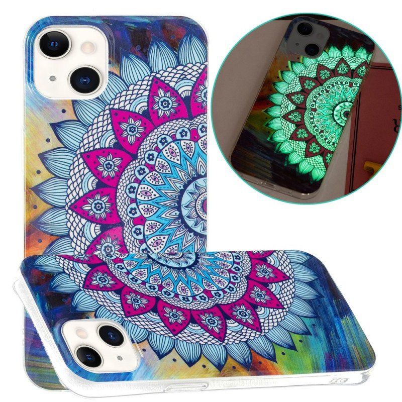 Futerały do iPhone 15 Plus Mandala Fluorescencyjna