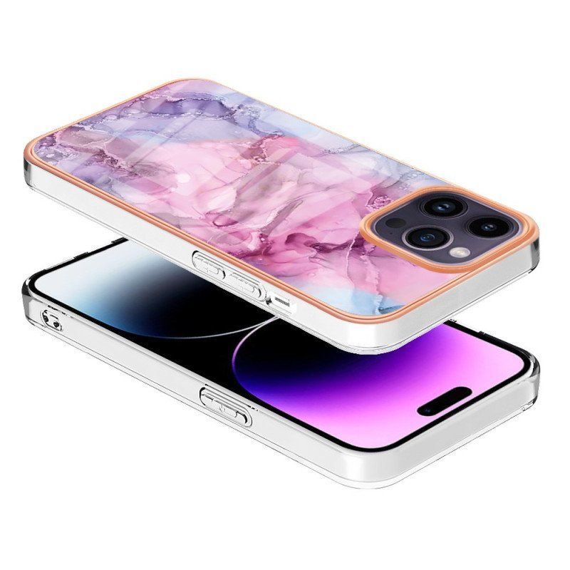 Futerały do iPhone 15 Pro Max Styl Marmurkowy