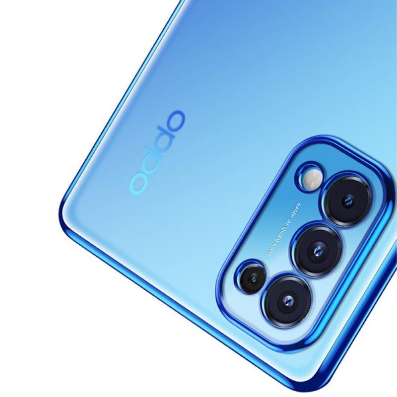 Futerały do Oppo Find X3 Lite Przezroczyste Metalowe Krawędzie Sulada