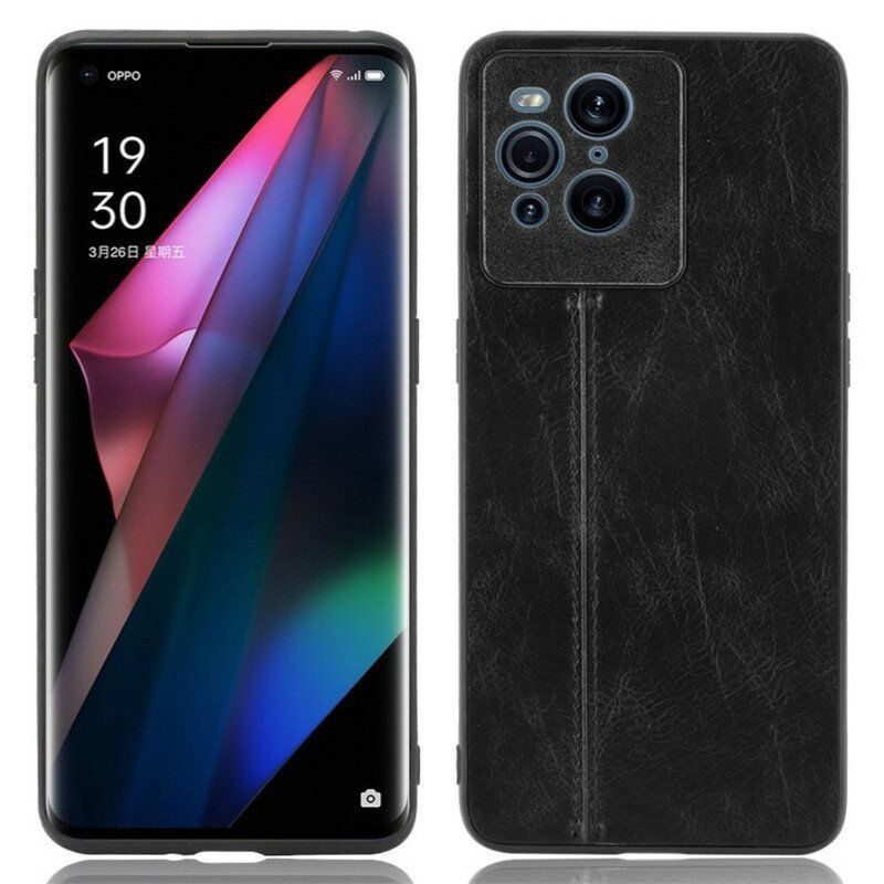 Futerały do Oppo Find X3 Pro Skórzany Efekt Couture