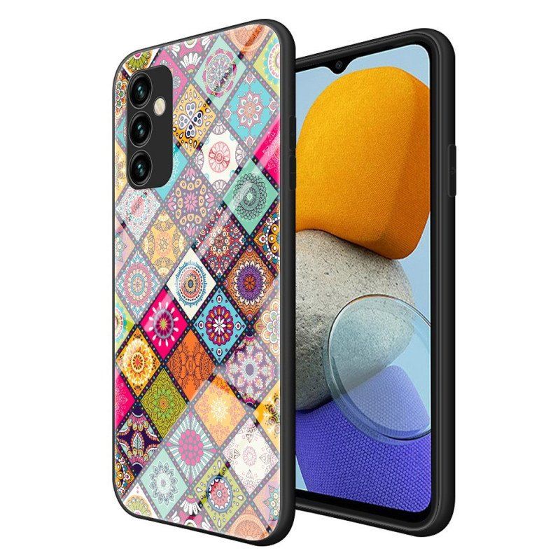 Futerały do Samsung Galaxy M23 5G Patchworkowy Uchwyt Magnetyczny