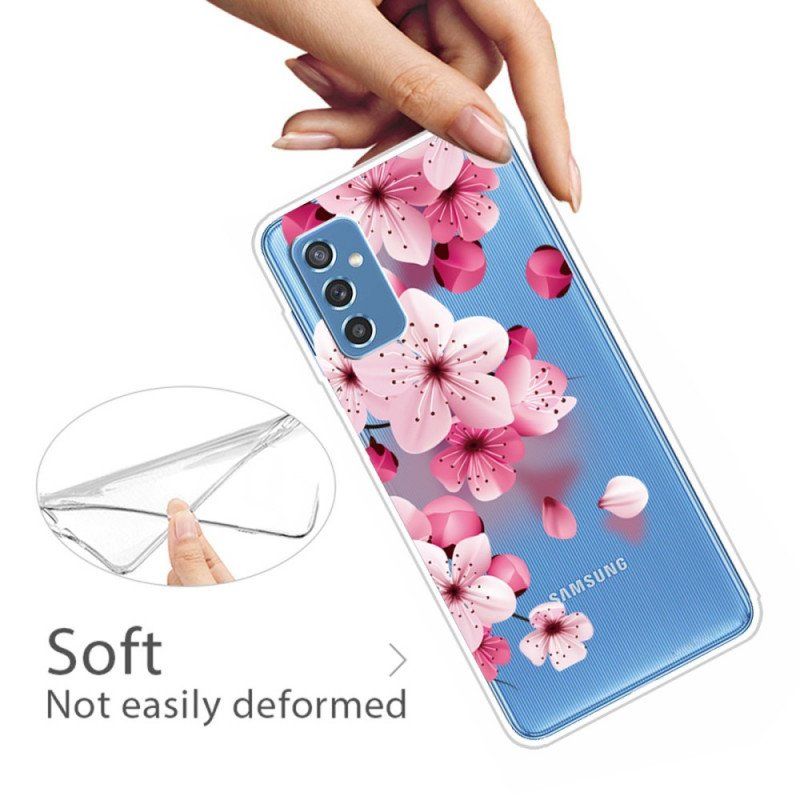 Futerały do Samsung Galaxy M52 5G Kwiatowy Deszcz