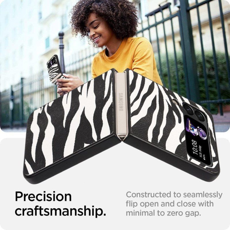 Futerały do Samsung Galaxy Z Flip 4 Etui Folio Zebra