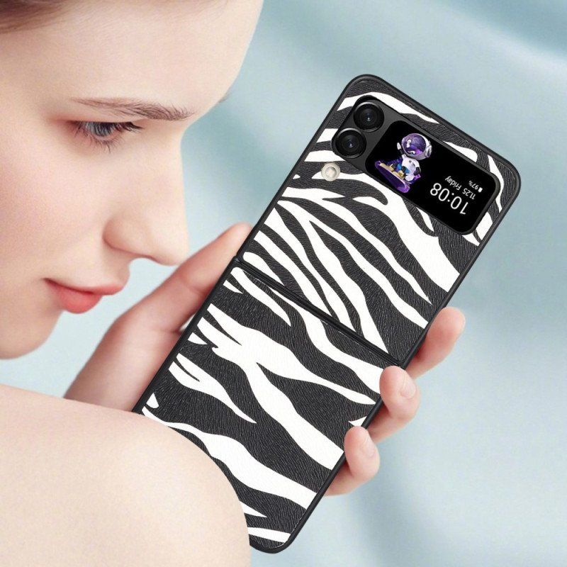 Futerały do Samsung Galaxy Z Flip 4 Etui Folio Zebra