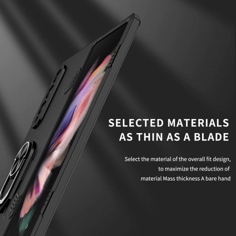 Futerały do Samsung Galaxy Z Fold 4 Dwumateriałowy I Obrotowy Pierścień