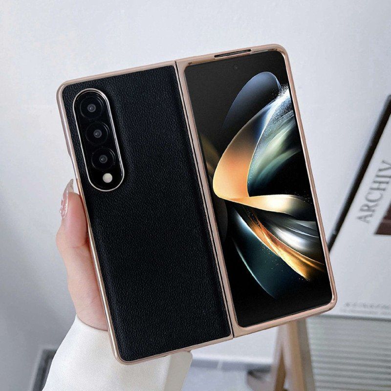 Futerały do Samsung Galaxy Z Fold 4 Sztuczna Skóra Cielęca