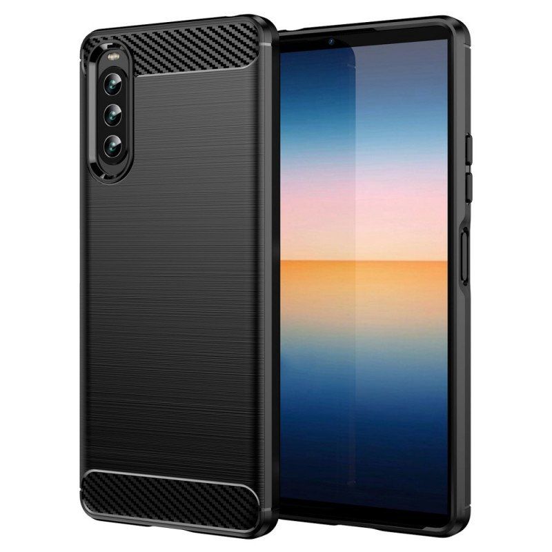 Futerały do Sony Xperia 10 IV Szczotkowane Włókno Węglowe