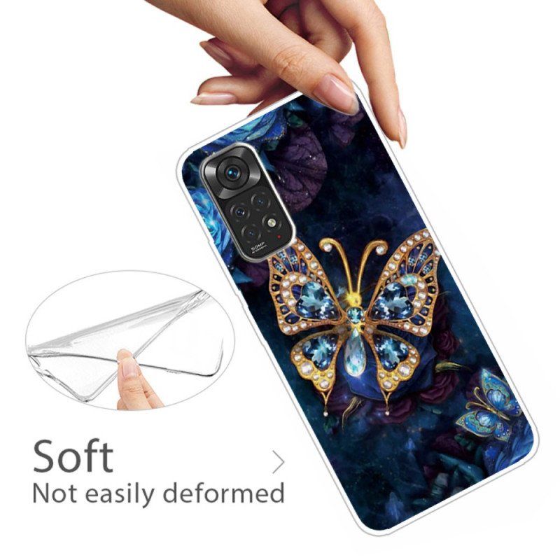 Futerały do Xiaomi Redmi Note 11 / 11S Złoty Motyl