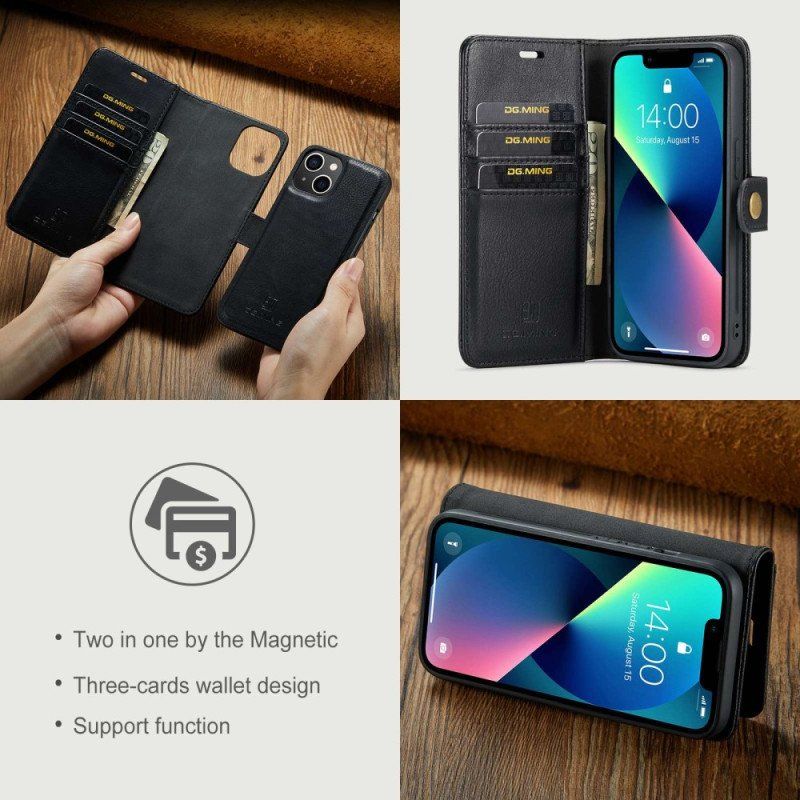 Futerały Etui Folio do iPhone 15 Zdejmowana Obudowa Dg. Ming