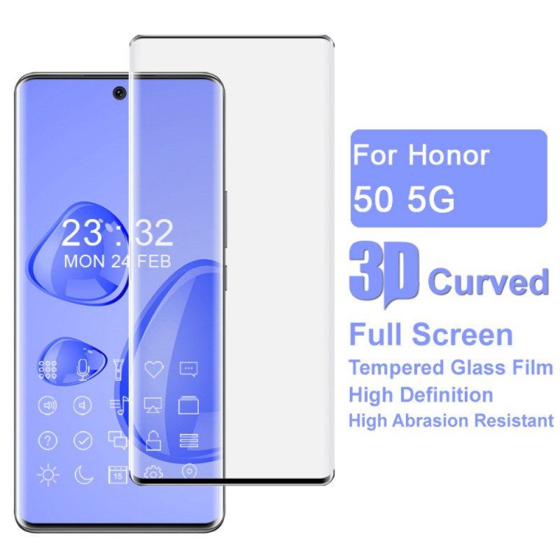 Honor 50 / Huawei Nova 9 Zabezpieczenie Ekranu Ze Szkła Hartowanego Z Czarną Krawędzią