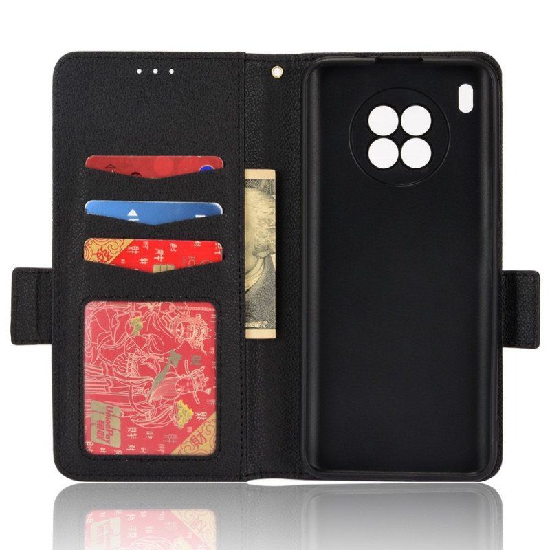 Obudowa Etui Na Telefon do Honor 50 Lite Etui Folio Flap Double Litchi Nowe Kolory