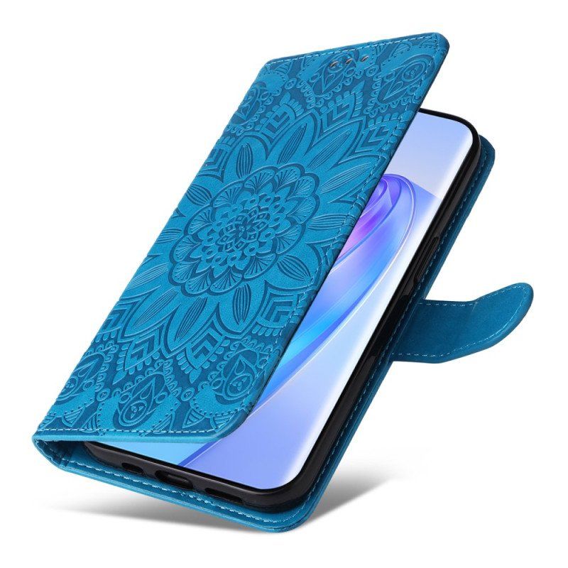 Obudowa Etui Na Telefon do Honor Magic 5 Lite Mandala Sun Ze Smyczą