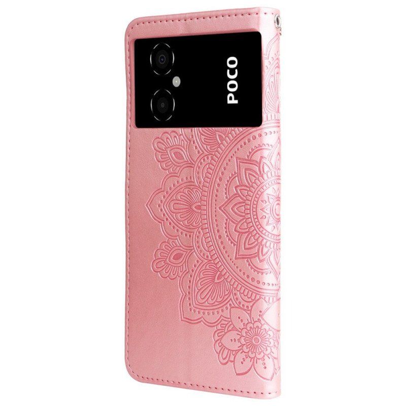 Obudowa Etui Na Telefon do Poco M4 5G z Łańcuch Paskowata Mandala