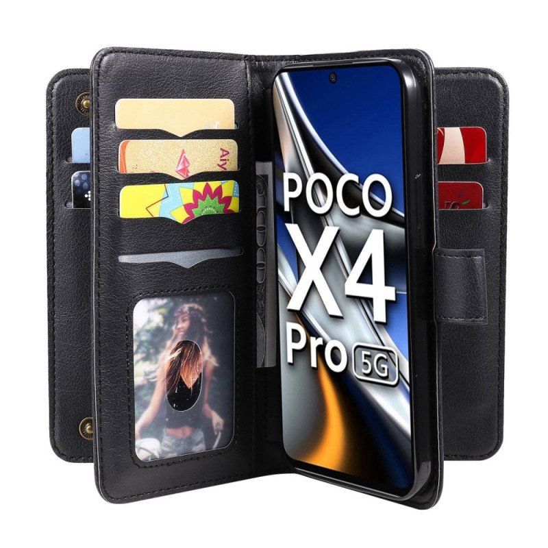 Obudowa Etui Na Telefon do Poco X4 Pro 5G 10 Posiadaczy Kart