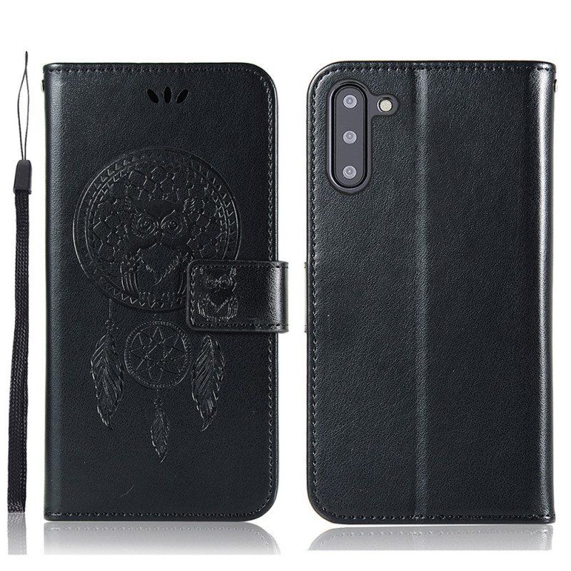 Obudowa Etui Na Telefon do Samsung Galaxy A13 5G / A04s Efekt Skóry Dream Catcher Sowa