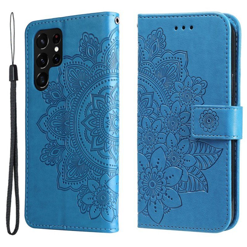 Obudowa Etui Na Telefon do Samsung Galaxy S22 Ultra 5G Kwiatowa Mandala