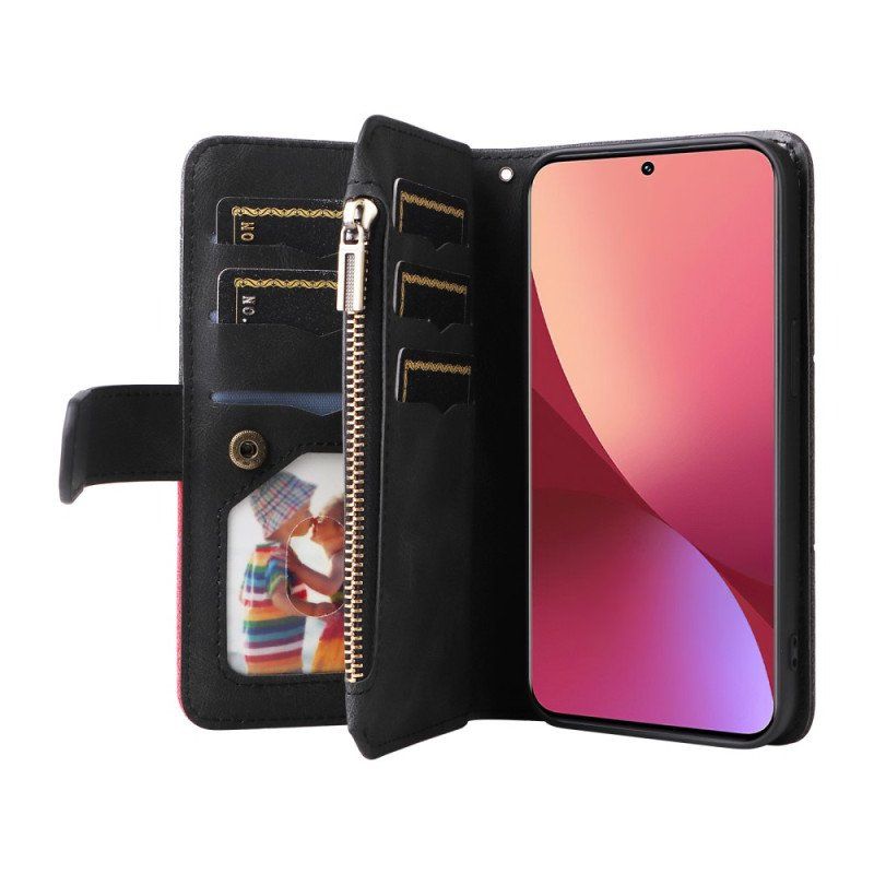 Obudowa Etui Na Telefon do Xiaomi 12 / 12X Dwukolorowa Z Portmonetką