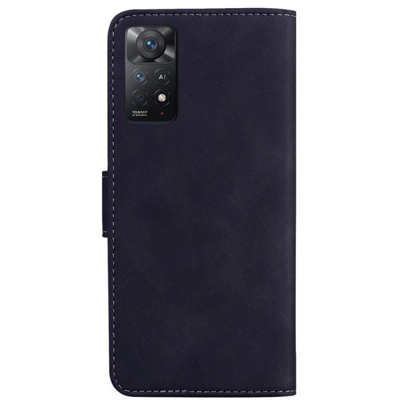 Obudowa Etui Na Telefon do Xiaomi Redmi Note 11 Pro / 11 Pro 5G Motyl Dotykający Skóry