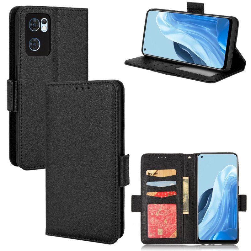 Skórzany Futerał do Oppo Find X5 Lite Etui Folio Flap Double Nowe Kolory