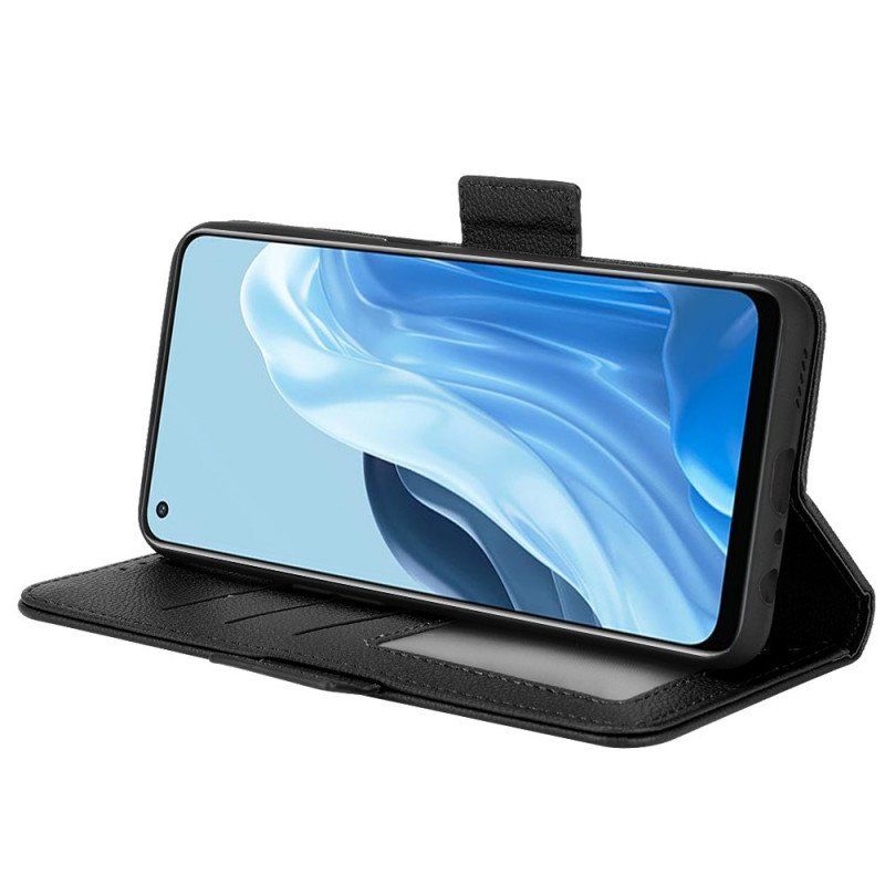 Skórzany Futerał do Oppo Find X5 Lite Etui Folio Flap Double Nowe Kolory