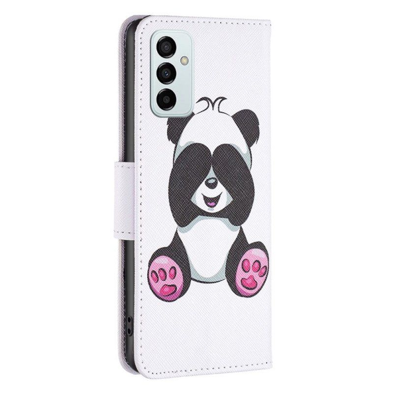 Skórzany Futerał do Samsung Galaxy M23 5G Panda