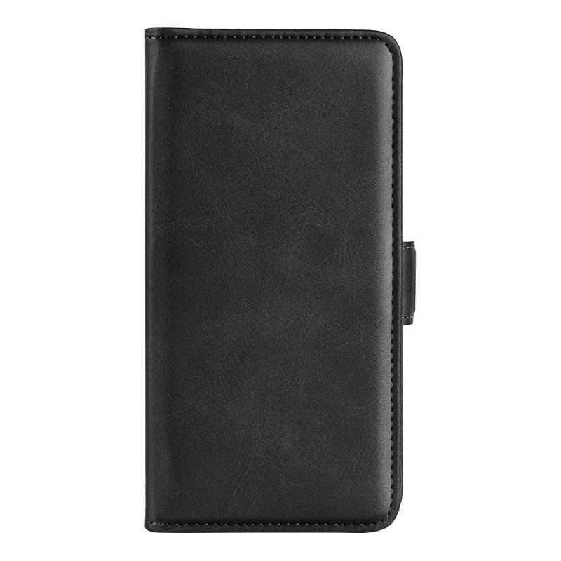 Skórzany Futerał do Samsung Galaxy M53 5G Etui Folio Podwójna Klapa